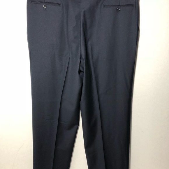 Canali Dress Pants 100% Wool Black Italy 42x28.5 - Picture 8 of 8